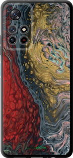 TPU чехол С изображением абстрактной живописи для Xiaomi Redmi Note 11 5G - 6530b-3849 изображение 