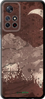TPU чехол С изображением лунного пейзажа в ночном лесу для Xiaomi Redmi Note 11 5G - 6546b-3849 изображение 