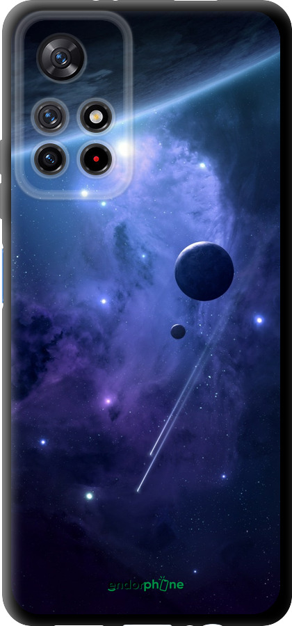 TPU чехол Планети в синьому космосі для Xiaomi Redmi Note 11S 5G - 171b-2890 изображение 