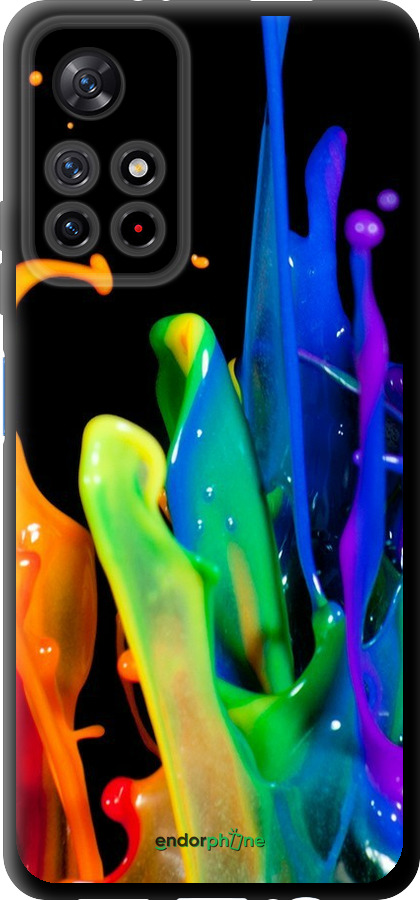 TPU чехол брызги краски для Xiaomi Redmi Note 11S 5G - 3957b-2890 изображение 