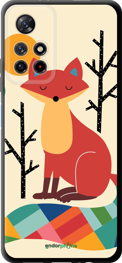 TPU чехол Rainbow fox для Xiaomi Redmi Note 11 5G - 4010b-3849 изображение 