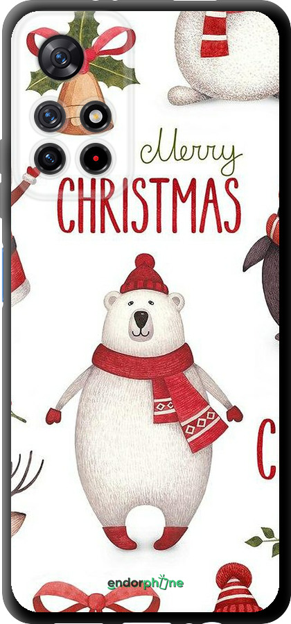 TPU чехол Merry Christmas для Xiaomi Redmi Note 11 5G - 4106b-3849 изображение 