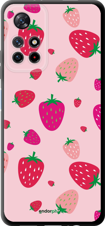 TPU чехол Полунички для Xiaomi Redmi Note 11T 5G - 4332b-3850 изображение 