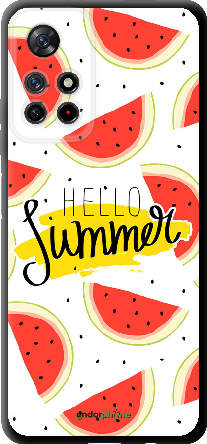 TPU чехол Hello Summer для Xiaomi Redmi Note 11T 5G - 4356b-3850 изображение 