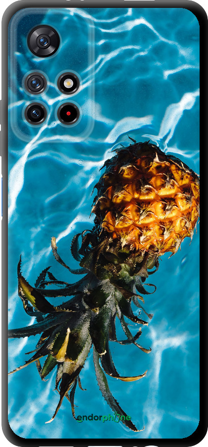 TPU чехол Ананас на воді для Xiaomi Poco M4 Pro 5G - 4384b-3851 изображение 