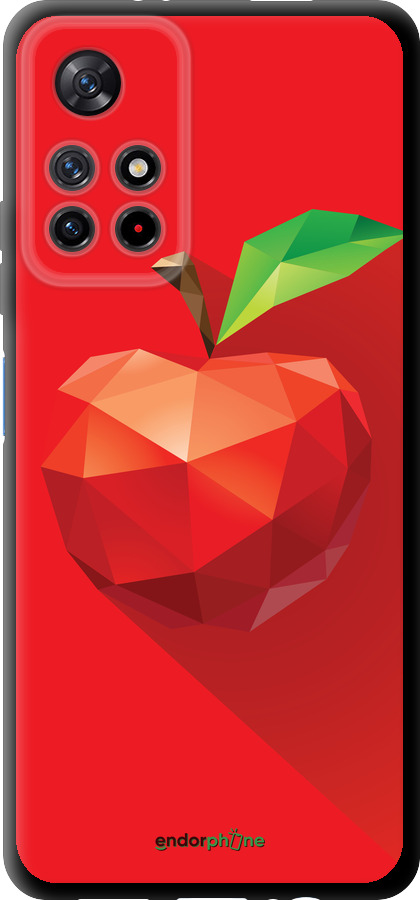 TPU чехол Яблоко для Xiaomi Redmi Note 11 5G - 4696b-3849 изображение 
