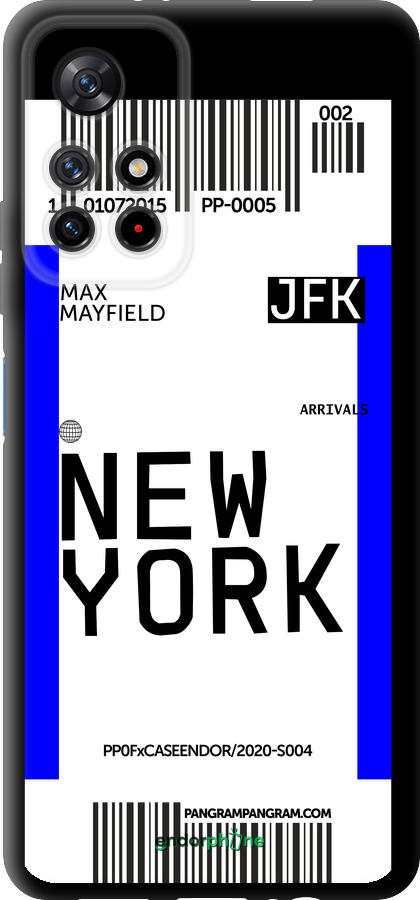 TPU чехол New York для Xiaomi Redmi Note 11 5G - 4861b-3849 изображение 