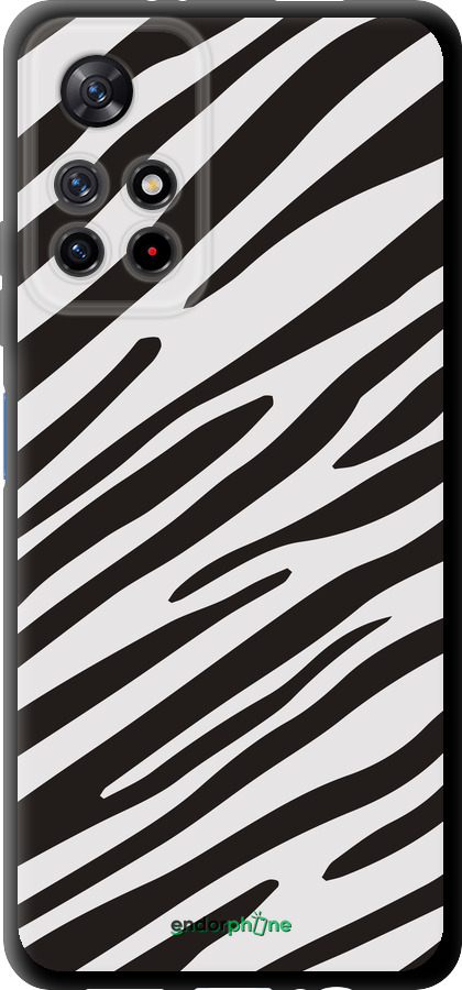 TPU чехол Классическая зебра для Xiaomi Redmi Note 11S 5G - 4874b-2890 изображение 