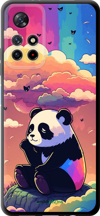 TPU чехол Панда в облаках для Xiaomi Redmi Note 11T 5G - 5585b-3850 изображение 