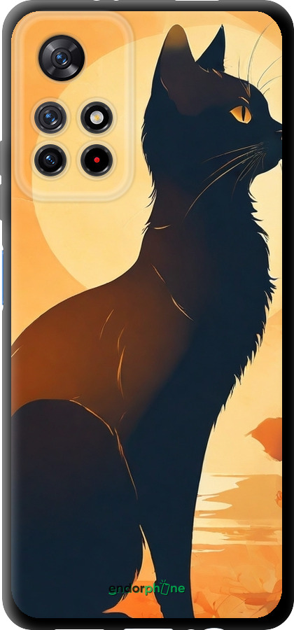 TPU чехол Черная кошка v2 для Xiaomi Redmi Note 11S 5G - 5830b-2890 изображение 