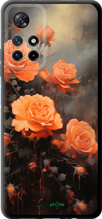 TPU чехол Оранжеві троянди для Xiaomi Redmi Note 11 5G - 5944b-3849 изображение 