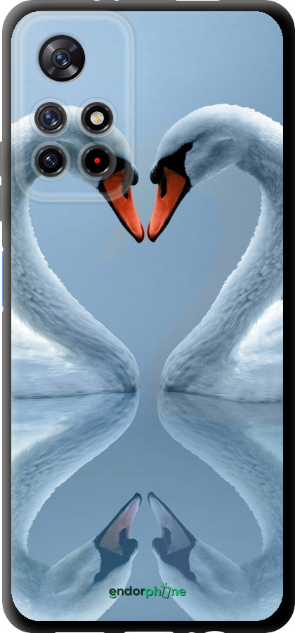 TPU чехол Лебеди для Xiaomi Redmi Note 11S 5G - 6007b-2890 изображение 
