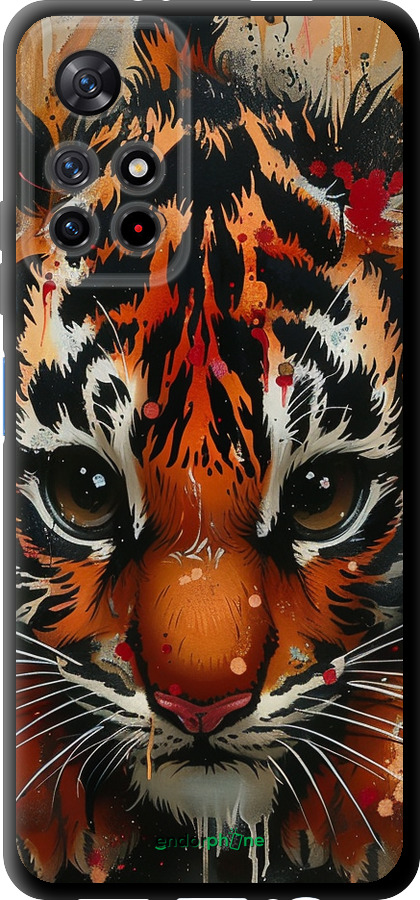 TPU чехол Mini tiger для Xiaomi Redmi Note 11 5G - 6052b-3849 изображение 