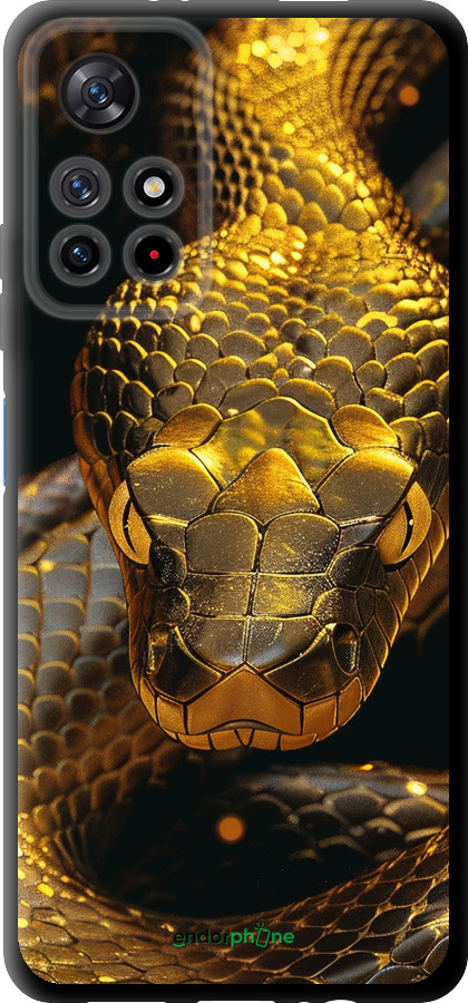 TPU чехол Golden snake для Xiaomi Redmi Note 11 5G - 6072b-3849 изображение 