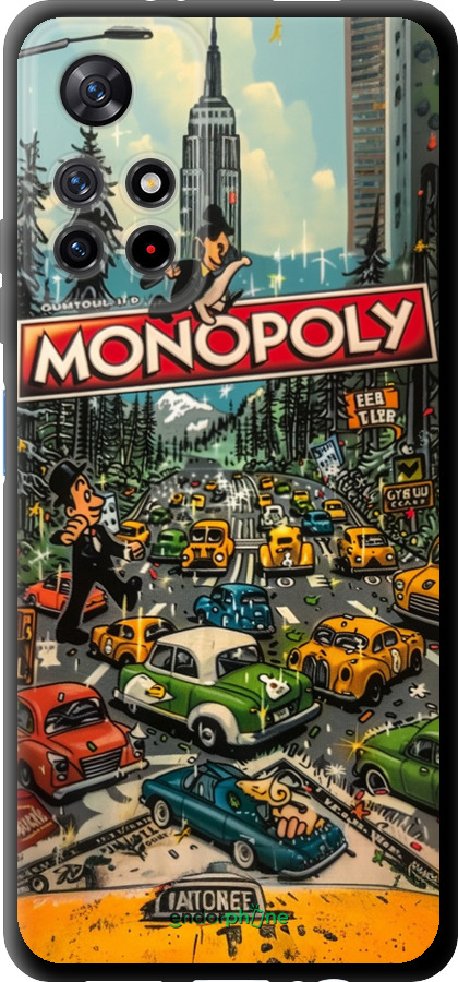TPU чехол Городской драйв Monopoly для Xiaomi Redmi Note 11 5G - 6088b-3849 изображение 