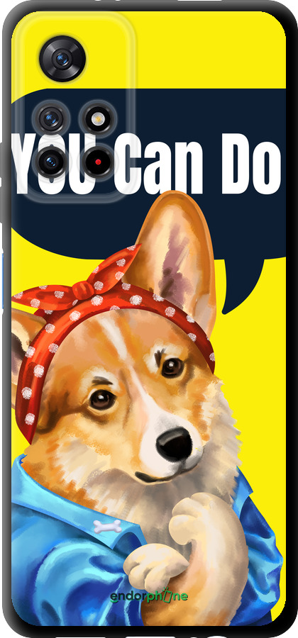 TPU чехол чехол с корги You Can Do It для Xiaomi Redmi Note 11 5G - 6184b-3849 изображение 