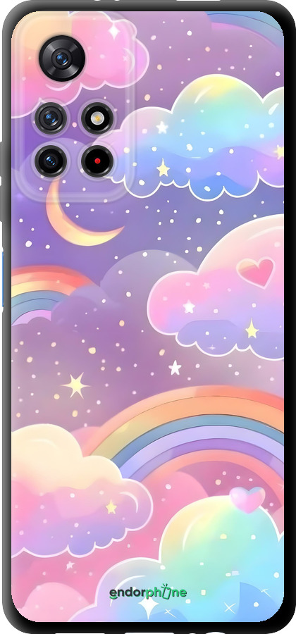 TPU чехол Облака и радуга для Xiaomi Redmi Note 11S 5G - 6312b-2890 изображение 