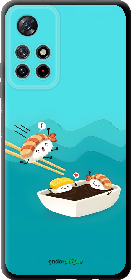 TPU чехол Суши для Xiaomi Redmi Note 11T 5G - 6354b-3850 изображение 