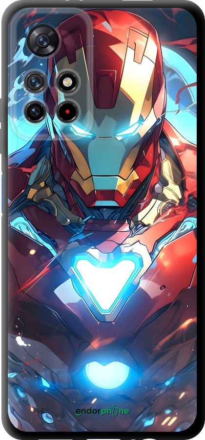 TPU чехол Железный человек для Xiaomi Redmi Note 11S 5G - 6372b-2890 изображение 