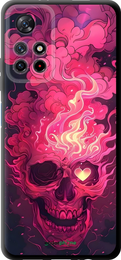 TPU чехол Череп арт для Xiaomi Redmi Note 11 5G - 6385b-3849 изображение 