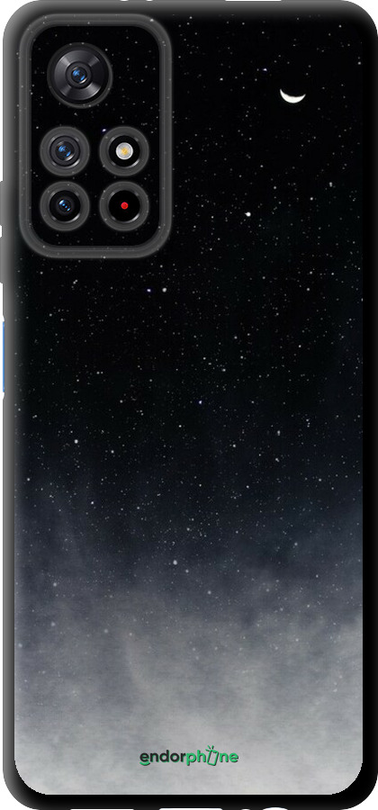 TPU чехол Голубые облака, Голубая луна для Xiaomi Redmi Note 11T 5G - 6396b-3850 изображение 