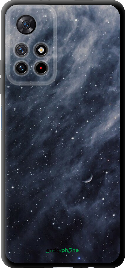 TPU чехол Голубые облака, Голубая луна для Xiaomi Redmi Note 11S 5G - 6398b-2890 изображение 