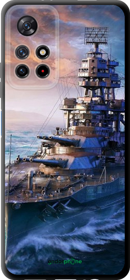 TPU чехол Військовий корабель, world of tanks, wargaming для Xiaomi Poco M4 Pro 5G - 6461b-3851 изображение 
