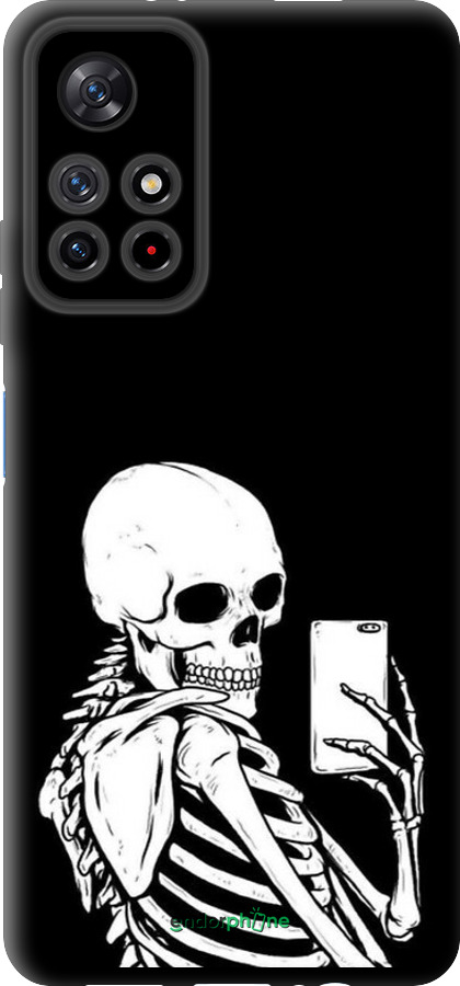 TPU чехол Скелет делает Selfie для Xiaomi Redmi Note 11 5G - 6535b-3849 изображение 
