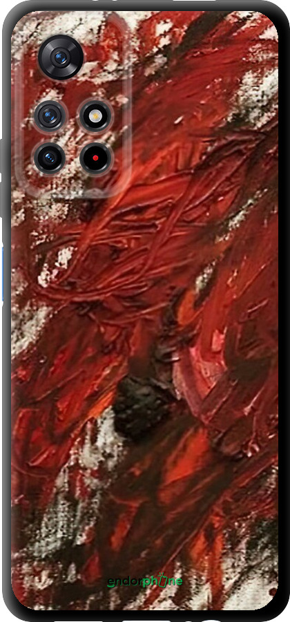 TPU чехол Абстрактная композиция в красных тонах для Xiaomi Redmi Note 11T 5G - 6541b-3850 изображение 