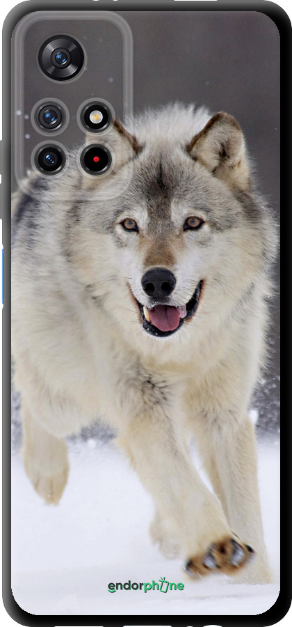 TPU чехол Вовк, що біжить для Xiaomi Redmi Note 11S 5G - 826b-2890 изображение 