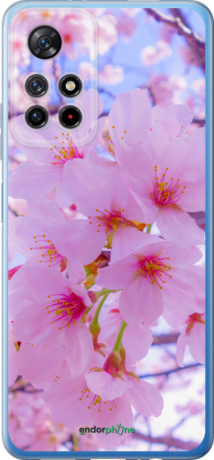 Силиконовый чехол Сакура для Xiaomi Redmi Note 11S 5G - 6029u-2890 изображение 