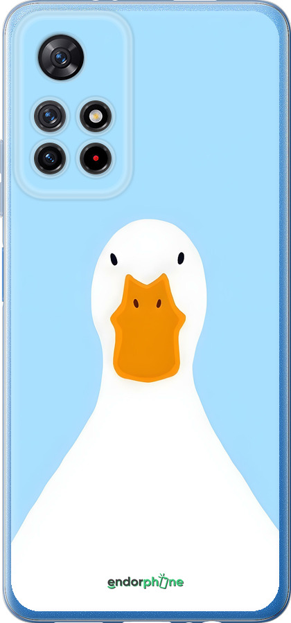 Силиконовый чехол Гусь для Xiaomi Redmi Note 11S 5G - 6350u-2890 изображение 