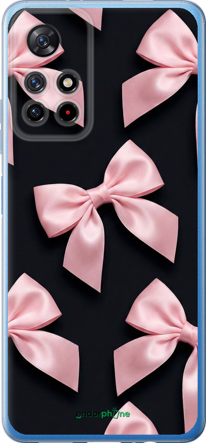 Силиконовый чехол Coquette Ribbons Dark Coquette для Xiaomi Redmi Note 11 5G - 6767u-3849 изображение 
