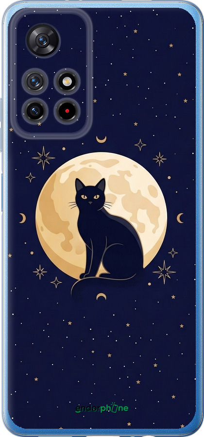 Силиконовый чехол Cute Cat Celestial/Witchy для Xiaomi Redmi Note 11S 5G - 6787u-2890 изображение 