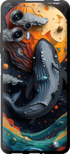 TPU чехол Кит в космосе для Xiaomi Redmi Note 11T Pro - 6328b-2644 изображение 