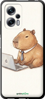 TPU чехол 'Funny Capybara CEO Working' для Xiaomi Redmi Note 11T Pro+ изображение 1