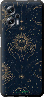 TPU чехол Celestial Harmony: Sun & Moon Gold Mystic Pattern для Xiaomi Redmi Note 11T Pro+ - 6778b-3861 изображение 