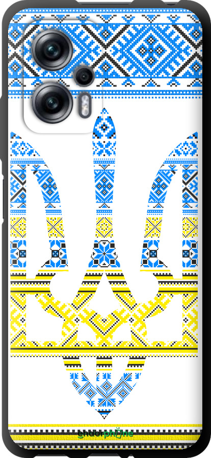 TPU чехол Герб - вышиванка желто-голубая для Xiaomi Redmi Note 11T Pro+ - 1197b-3861 изображение 
