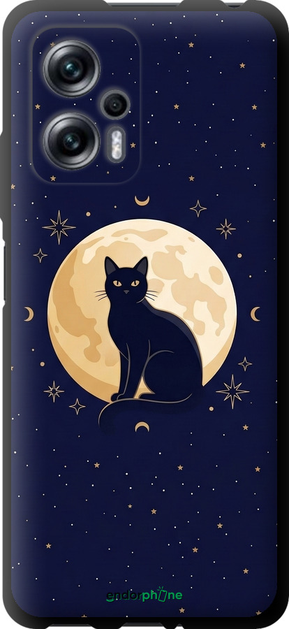 TPU чехол Cute Cat Celestial/Witchy для Xiaomi Redmi Note 11T Pro+ - 6787b-3861 изображение 