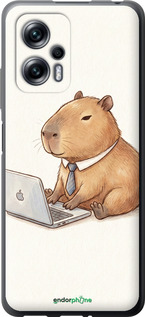 Силиконовый чехол Funny Capybara CEO Working для Xiaomi Redmi K50i - 6777u-3863 изображение 