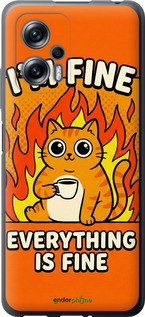 Силіконовий чехол Funny Cat для Xiaomi Redmi Note 11T Pro - 6786u-2644 изображение 