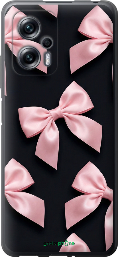 Силиконовый чехол Coquette Ribbons Dark Coquette для Xiaomi Redmi Note 11T Pro+ - 6767u-3861 изображение 