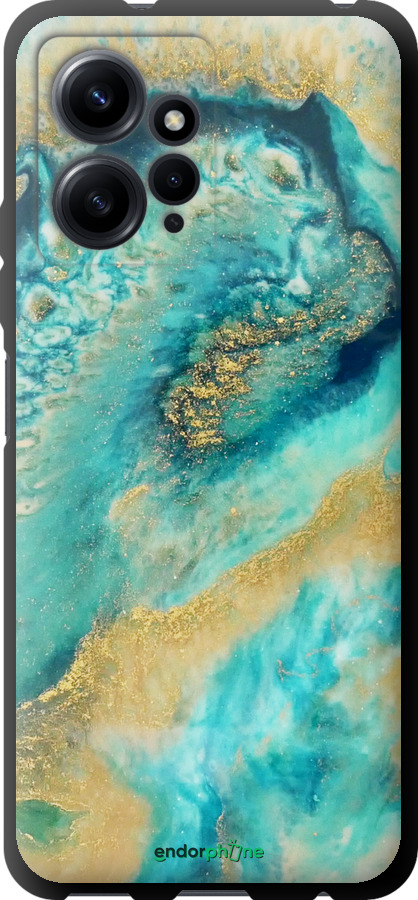 TPU чехол Green marble для Xiaomi Redmi Note 12 4G - 4365b-3021 изображение 