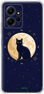 Силикон с усиленными углами чехол Cute Cat Celestial/Witchy для Xiaomi Redmi Note 12 4G - 6787sp-3021 изображение 