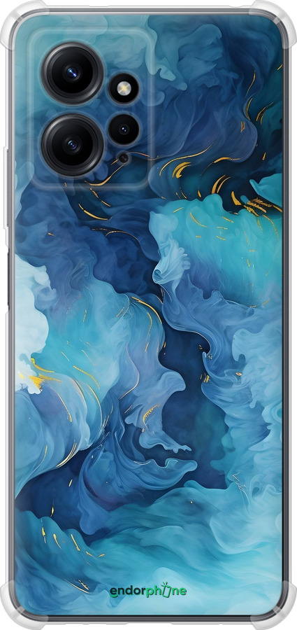 Силикон с усиленными углами чехол Акварель для Xiaomi Redmi Note 12 4G - 6320sp-3021 изображение 