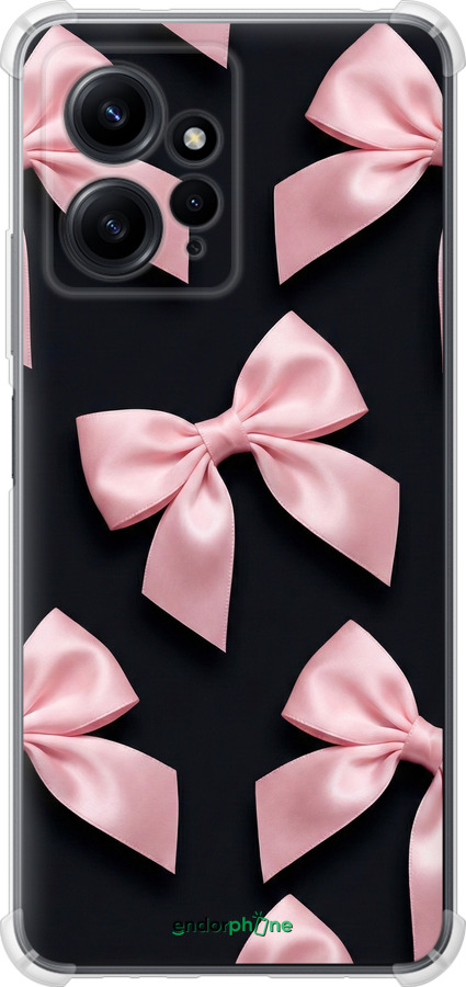 Силикон с усиленными углами чехол Coquette Ribbons Dark Coquette для Xiaomi Redmi Note 12 4G - 6767sp-3021 изображение 