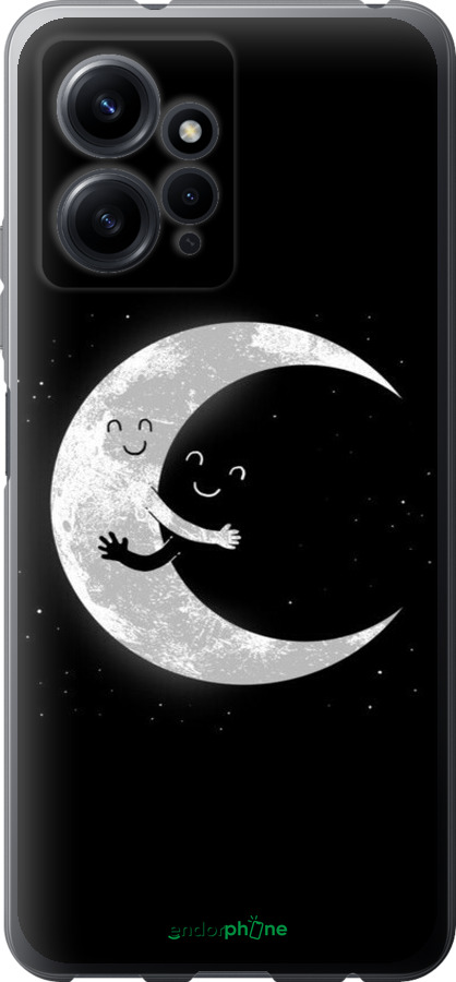 Силиконовый чехол Лунные объятия для Xiaomi Redmi Note 12 4G - 6508u-3021 изображение 