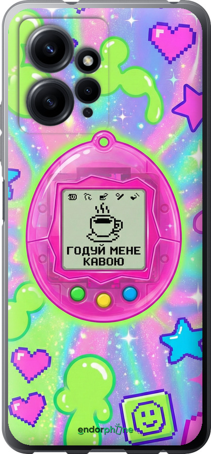 Силиконовый чехол Y2K Aesthetic Retro Pet: Годуй мене кавою для Xiaomi Redmi Note 12 4G - 6784u-3021 изображение 