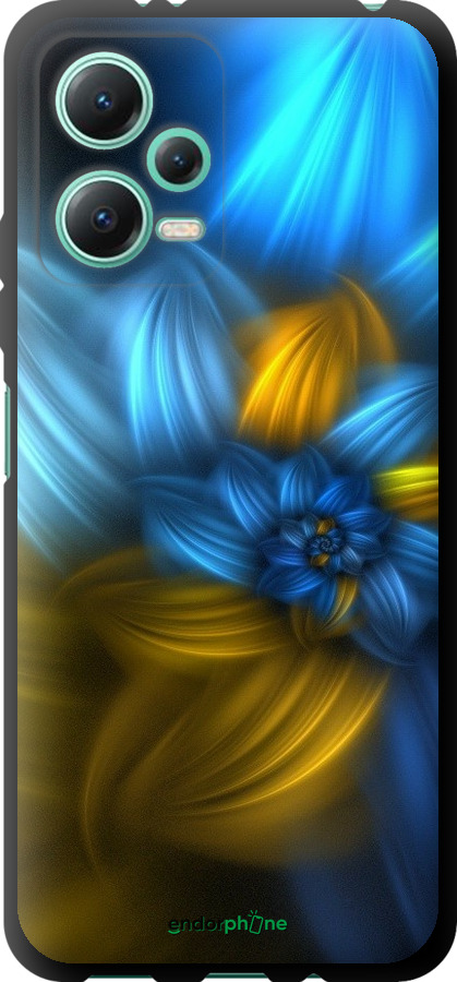 

TPU чорний чохол "Візерунок 46" для Xiaomi Redmi Note 12 5G, Синій