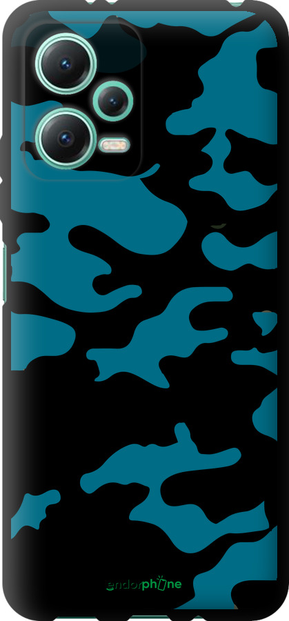 TPU чехол Камуфляж прозрачный фон для Xiaomi Redmi Note 12 5G - 4877b-2934 изображение 